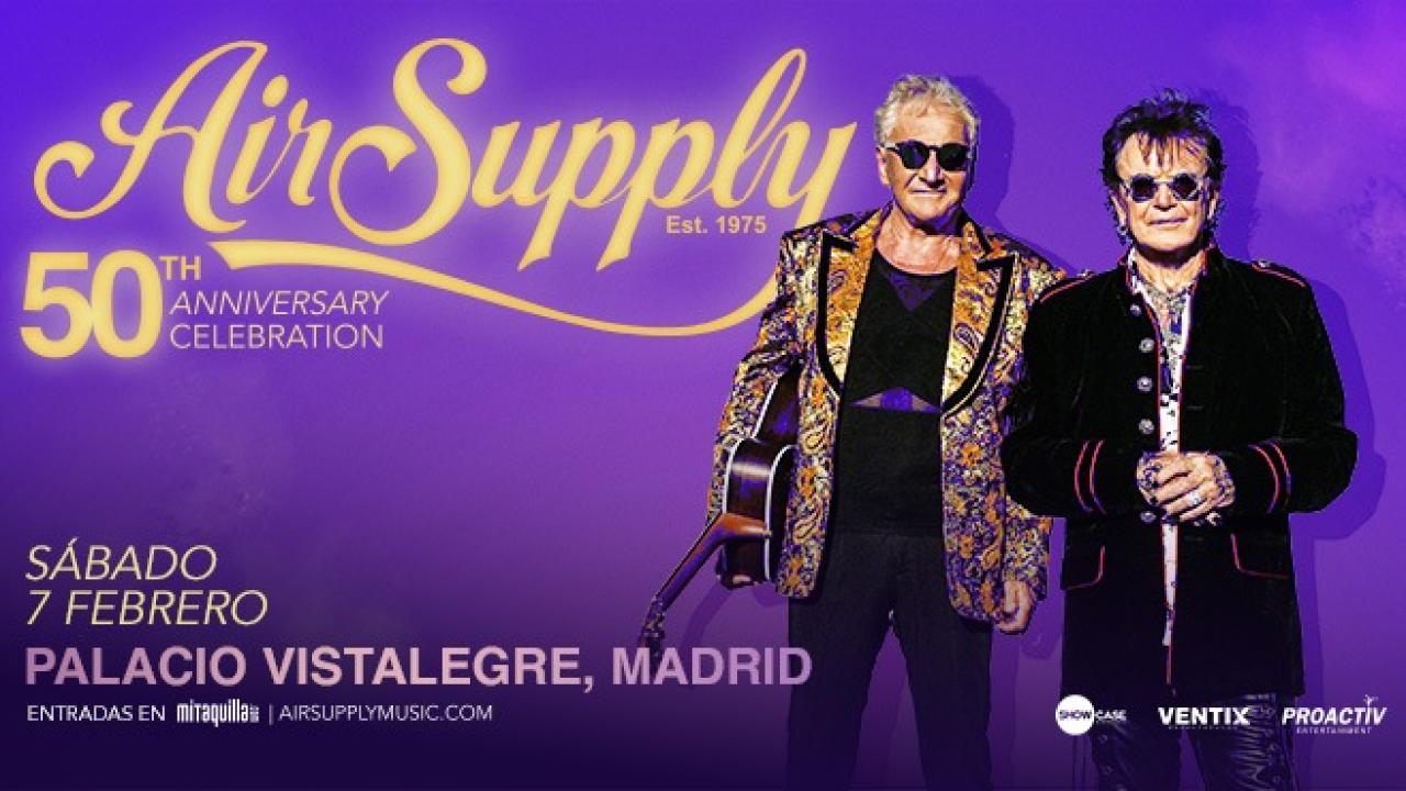 Air Supply celebra 50 años de baladas inolvidables con su primer concierto en Madrid