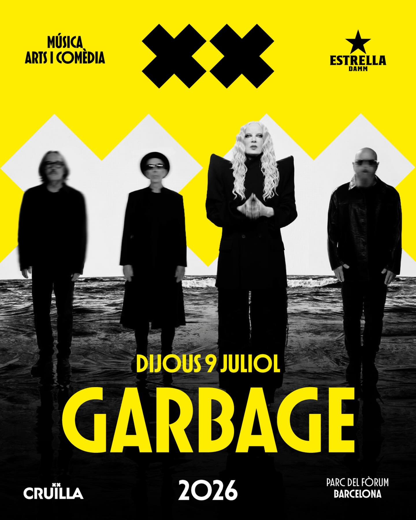 Garbage confirma su presencia en el Festival Cruïlla 2026