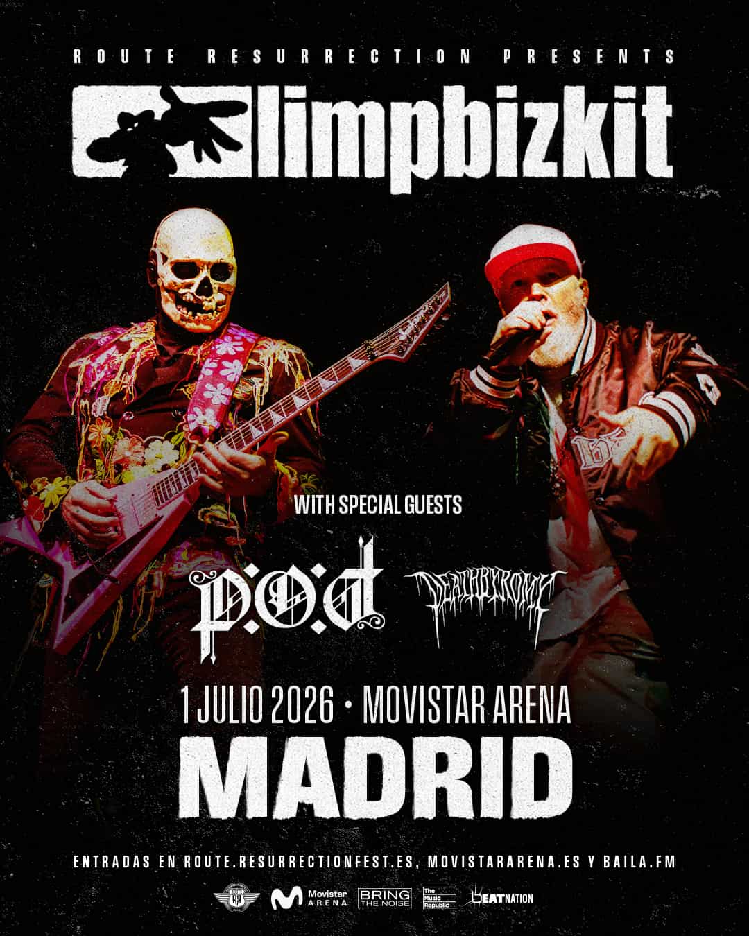 Limp Bizkit anuncia concierto en Madrid tras agotar el Resurrection Fest 2026