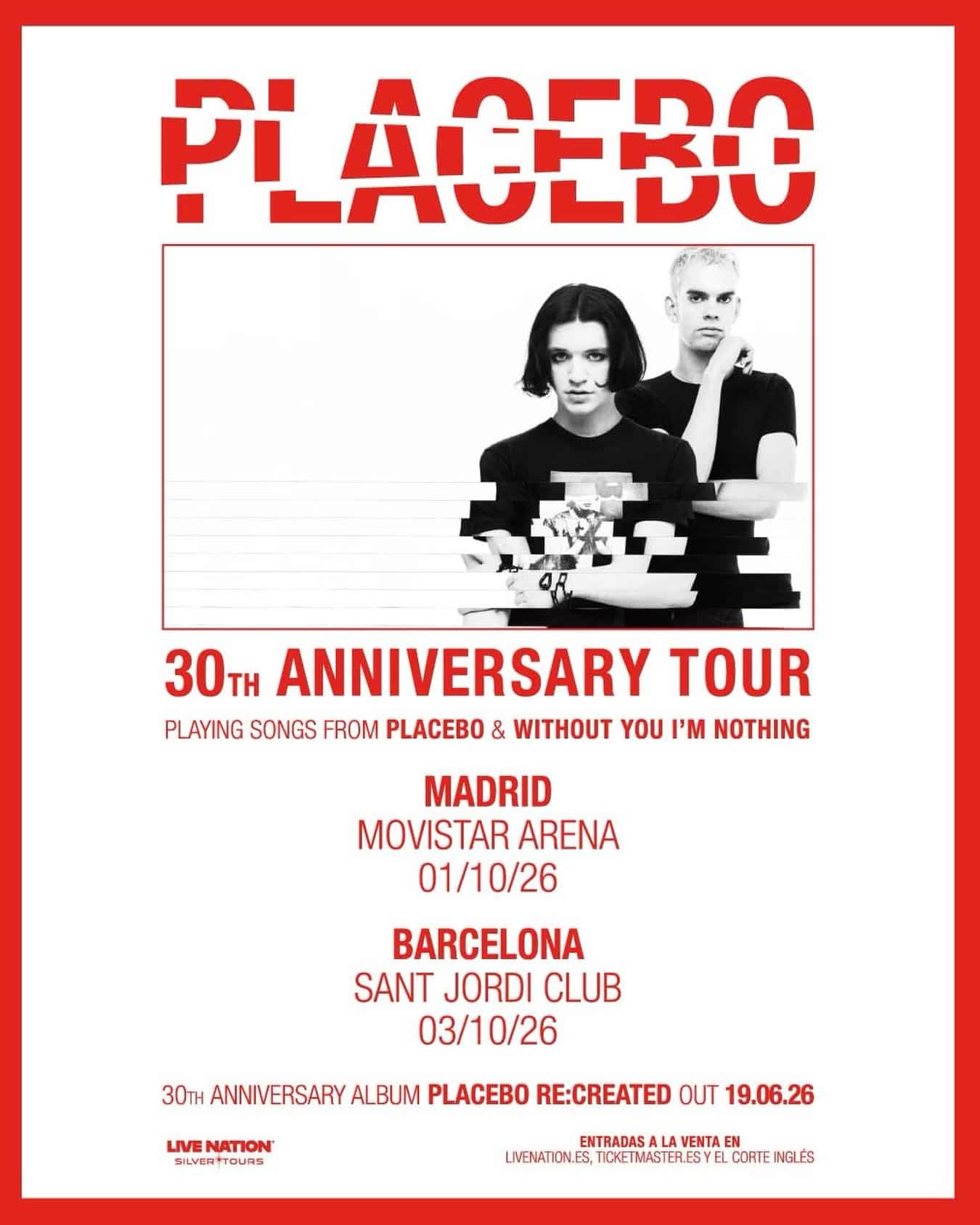 Placebo celebra 30 años con una gira mundial y anuncia su esperado regreso a España